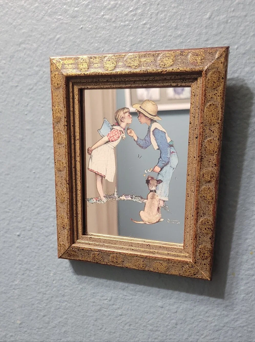 Norman Rockwell charming gold
